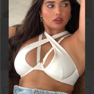 Lunalae ABBEY BRA - RECYCLED WHITE 6 US NWOT